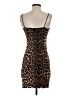 Shein Animal Print Brown Cocktail Dress Size S - photo 2