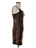 Shein Animal Print Brown Cocktail Dress Size S - photo 4