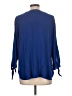 MICHAEL Michael Kors Blue 3/4 Sleeve Blouse Size L - photo 2
