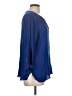MICHAEL Michael Kors Blue 3/4 Sleeve Blouse Size L - photo 4