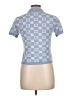 Planet Gold Blue Short Sleeve Top Size L - photo 2