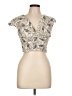 Midnight Sky Ivory Short Sleeve Top Size L - photo 1