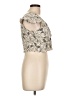 Midnight Sky Ivory Short Sleeve Top Size L - photo 4