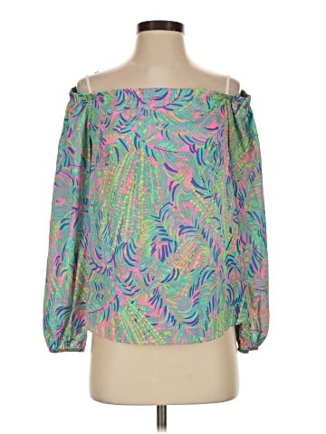 Lilly Pulitzer 3/4 Sleeve Silk Top (view 1)