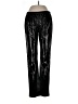 Neiman Marcus 100% Leather Metallic Black Leather Pants Size L - photo 1
