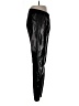Neiman Marcus 100% Leather Metallic Black Leather Pants Size L - photo 4