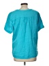 J.Crew Teal Short Sleeve Blouse Size L - photo 2