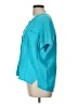 J.Crew Teal Short Sleeve Blouse Size L - photo 5