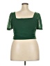 New Mode Green Short Sleeve Top Size 2X - photo 2