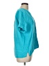 J.Crew Teal Short Sleeve Blouse Size L - photo 4