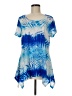 Onque Casuals Tie-dye Blue Casual Dress Size M - photo 1