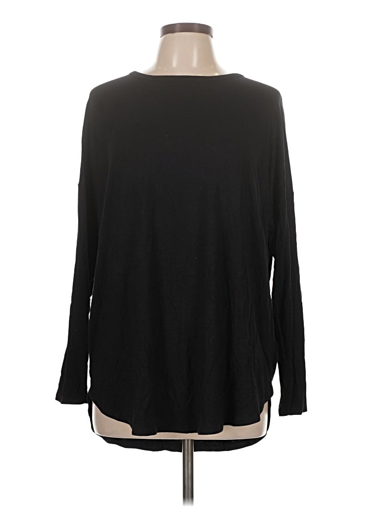 Pre-owned Old Navy Long Sleeve T-shirt In Black