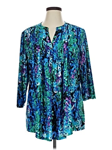 La Cera 3/4 Sleeve Blouse (view 1)