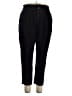 Time and Tru 100% Recycled Polyester Solid Black Casual Pants Size 16 - photo 1