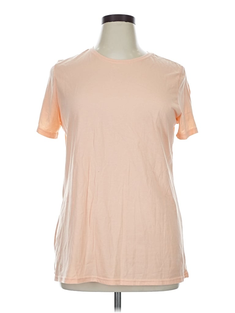 Pre-owned Time And Tru Short Sleeve T-shirt In Orange