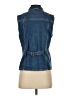 Eddie Bauer 100% Cotton Blue Denim Vest Size S - photo 2