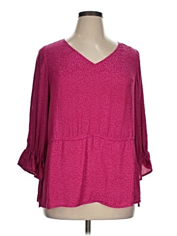 Evri 3/4 Sleeve Blouse (view 1)