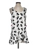 Solitaire 100% Rayon White Casual Dress Size S - photo 1