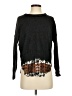 Brochu Walker Tweed Black Wool Pullover Sweater Size S - photo 1