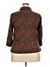 Unbranded Tweed Brown 3/4 Sleeve Button-Down Shirt Size 4X - photo 2