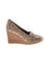 TOMS Animal Print Tan Wedges Size 9 1/2 - photo 1
