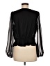 Express 100% Polyester Black Long Sleeve Blouse Size M - photo 2