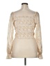 Mi ami 100% Polyester Gold Long Sleeve Blouse Size XL - photo 2