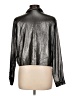 ASOS Design 100% Polyamide Metallic Silver Long Sleeve Blouse Size 12 - photo 2
