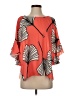 Crosby 100% Polyester Orange 3/4 Sleeve Blouse Size S - photo 1