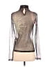 MSGM 100% Polyester Silver Black Long Sleeve Top Size S - photo 2