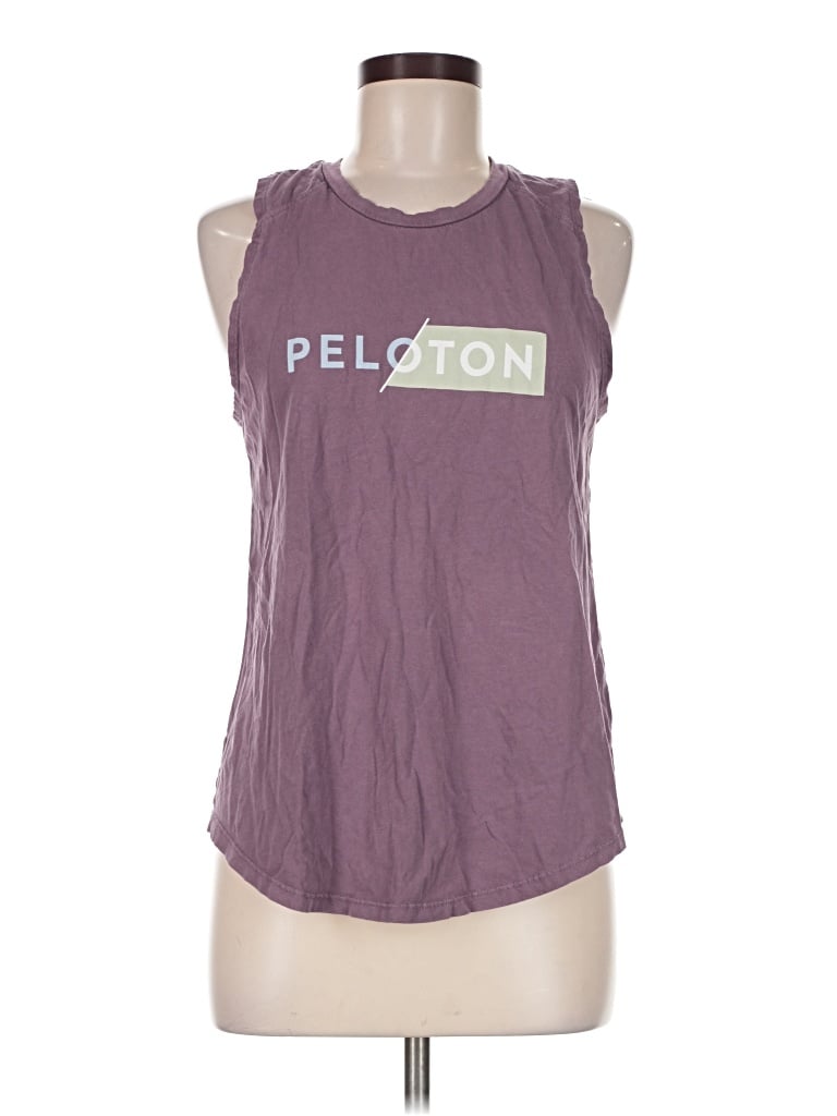 Pre-owned Peloton Sleeveless T-shirt In Purple