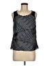 Alfani 100% Polyester Black Blue Sleeveless Blouse Size M (petite) - photo 1
