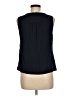 Alfani 100% Polyester Black Blue Sleeveless Blouse Size M (petite) - photo 2