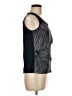Alfani 100% Polyester Black Blue Sleeveless Blouse Size M (petite) - photo 4
