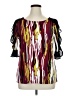 Bold Elements Burgundy Short Sleeve Blouse Size XL - photo 1