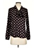 Ann Taylor LOFT Polka Dots Black Long Sleeve Blouse Size S (petite) - photo 1