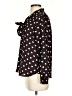 Ann Taylor LOFT Polka Dots Black Long Sleeve Blouse Size S (petite) - photo 6