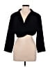 Zara Black 3/4 Sleeve Button-Down Shirt Size M - photo 1