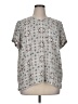 Maurices 100% Polyester Gray Short Sleeve Blouse Size 16 (1) - photo 1