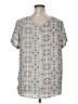 Maurices 100% Polyester Gray Short Sleeve Blouse Size 16 (1) - photo 2
