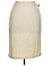 Austin Reed Metallic Solid Ivory Wool Skirt Size 14 - photo 1