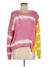 Parker 100% Cotton Tie-dye Pink Pullover Sweater Size M - photo 1