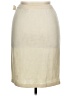 Austin Reed Metallic Solid Ivory Wool Skirt Size 14 - photo 2