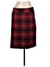 L.L.Bean Plaid Red Wool Skirt Size 12 - photo 1