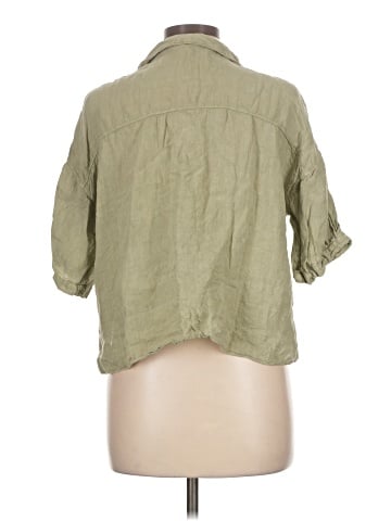 Zara 3/4 Sleeve Button-Down Shirt (view 2)