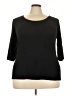 Rouge Black 3/4 Sleeve Top Size 4X - photo 1