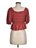 Mod On Trend Burgundy 3/4 Sleeve Blouse Size M - photo 2