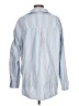 Easel Stripes Blue Long Sleeve Blouse Size L - photo 2