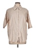 Assorted Brands Tan 3/4 Sleeve Button-Down Shirt Size L - photo 1