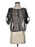 Imaginary Voyage Black 3/4 Sleeve Blouse Size XS - photo 1